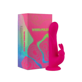 Whirl-Pulse Rotating Rabbit Vibrator & Remote Control Pink