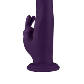 Whirl-Pulse Rotating Rabbit Vibrator & Remote Control Purple