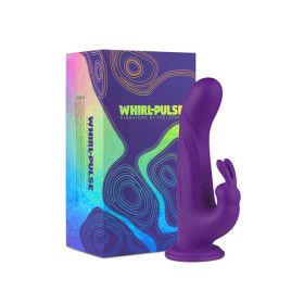 Whirl-Pulse Rotating Rabbit Vibrator & Remote Control Purple