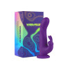 Whirl-Pulse Rotating Rabbit Vibrator & Remote Control Purple