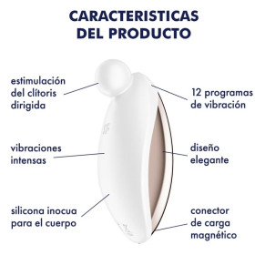 SATISFYER - VIBRATEUR SPOT ON 2 LAY-ON BLANC