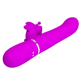 PRETTY LOVE - VIBRATEUR MULTIFONCTION LAPIN 4 EN 1 PAPILLON