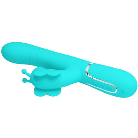 PRETTY LOVE - VIBRATEUR MULTIFONCTION LAPIN 4 EN 1 PAPILLON