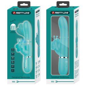 PRETTY LOVE - VIBRATEUR MULTIFONCTION LAPIN 4 EN 1 PAPILLON