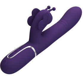 PRETTY LOVE - VIBRATEUR MULTIFONCTION LAPIN 4 EN 1 PAPILLON