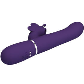 PRETTY LOVE - VIBRATEUR MULTIFONCTION LAPIN 4 EN 1 PAPILLON