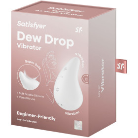 SATISFYER - VIBRATEUR DEW DROP LAY-ON BLANC