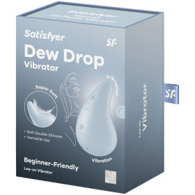 SATISFYER - VIBRATEUR DEW DROP LAY-ON BLEU