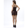 LIVCO CORSETTI FASHION - PILAR LC 20207 BABYDOLL + STRING NOIR