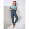 Pyjama pantalon resserré top manches longues Delightful