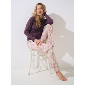 Pyjama pantalon top manches longues Olena