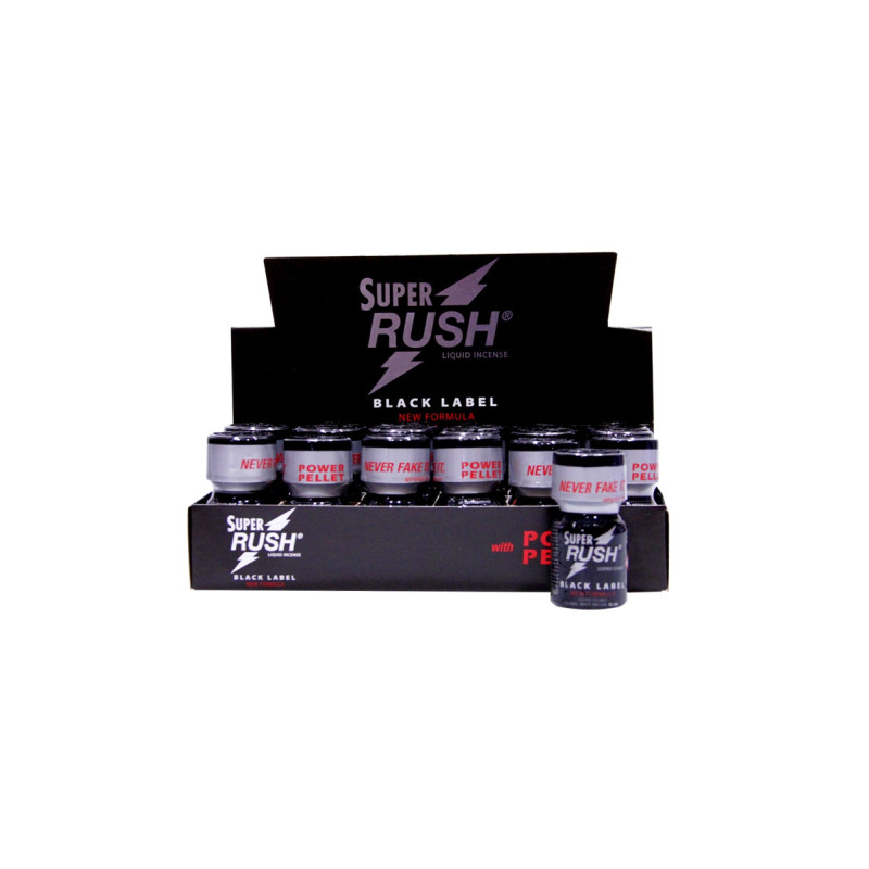 Box 18 poppers Super Rush Black Label 10ml