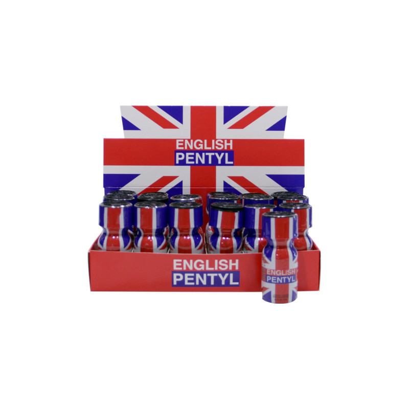 Box 18 poppers English Pentyl 15ml