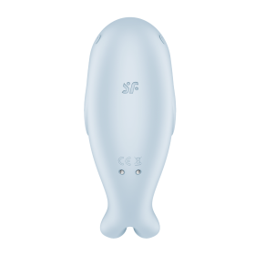 Stimulateur de clitoris vibration et air pulsé USB bleu Seal