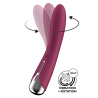 Vibromasseur USB tête rotative point G rouge Spinning Vibe 1