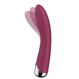 Vibromasseur USB tête rotative point G rouge Spinning Vibe 1