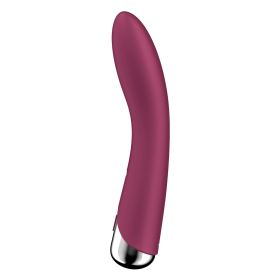 Vibromasseur USB tête rotative point G rouge Spinning Vibe 1