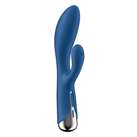 Vibromasseur rabbit USB tête rotative bleu Spinning Rabbit 1