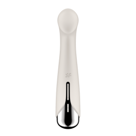 Vibromasseur point G tête rotative blanc USB Spinning g-spot 1