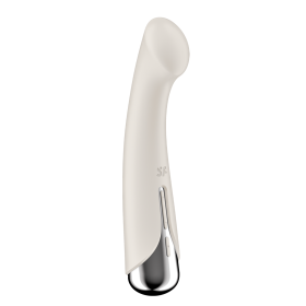 Vibromasseur point G tête rotative blanc USB Spinning g-spot 1