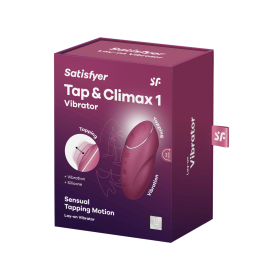 Vibromasseur à poser, stimulateur clitoridien rouge Tap &