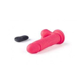 VIBROMASSEUR RÉALISTE "R16" FLESH 16 CM AVEC TÉLÉCOMMANDE Rose