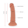 ONINDER - GODE VIBRATEUR BOGOTÁ MOYEN 9 VITESSES NATUREL 22 CM -O- 4,5 CM - APPLICATION GRATUITE