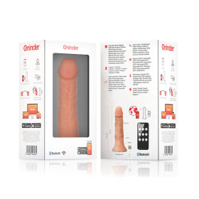 ONINDER - PETIT GODE VIBRATEUR BOGOTÁ 9 VITESSES NATUREL 22 CM -O- 4,5 CM - APPLICATION GRATUITE