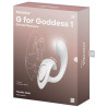 SATISFYER - G FOR GODDESS 1 VIBRATEUR LAPIN BLANC