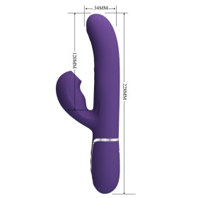 PRETTY LOVE - VIBRATEUR PERLITA G-SPOT 3 EN 1 MULTIFONCTION VIOLET