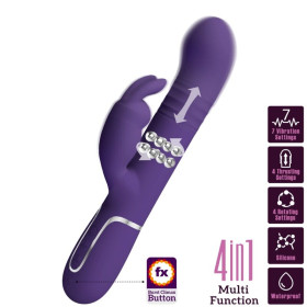 PRETTY LOVE - COALE VIBRATEUR  RABBIT 4 EN 1 VIOLET