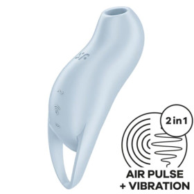 SATISFYER - STIMULATEUR DE CLITORIS POCKET PRO 1 BLEU CLAIR