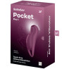 SATISFYER - POCKET PRO 1 STIMULATEUR DE CLITORIS GRENAT