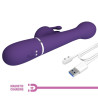 PRETTY LOVE - VIBRATEUR DEJON RABBIT 3 EN 1 MULTIFONCTION VIOLET