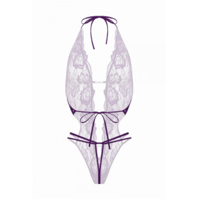 Body string ouvert Renee violet - Christine