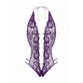 Body string ouvert Renee violet - Christine