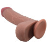 PRETTY LOVE - SÉRIE SLIDING SKIN GODE RÉALISTE AVEC VENTOUSE SLIDING SKIN MARRON 23