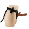 PRETTY LOVE - MARION HARNAIS SLIP UNIVERSEL AVEC DILDO VIBRANT 19 CM MARRON