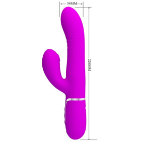 PRETTY LOVE - VIBRATEUR MULTIFONCTION G-SPOT FUCHSIA