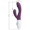 PRETTY LOVE - ANDRE VIBRATEUR RABBIT & STIMULATEUR DE POINT G VIOLET