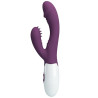 PRETTY LOVE - BUTTERFLY KISS VIBRATEUR RABBIT ET STIMULATEUR DE POINT G VIOLET