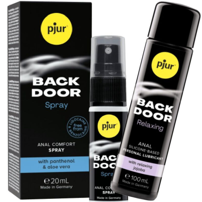 PJUR - BACK DOOR ENSEMBLE DE LUBRIFIANT ANAL ET SPRAY