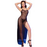 CHILIROSE - CR 4707 BABYDOLL LONGUE ET STRING NOIR S