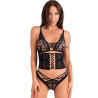 LIVCO CORSETTI FASHION - CINEX ATLANTIN LC 90704 ENSEMBLE TROIS PIÈCES NOIR L/XL