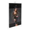 F295 Euphoria Robe midi en dentelle et wetlook