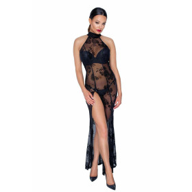 F239 Robe longue en tulle