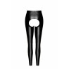 F304 Leggings Taboo wetlook avec entrejambe et fesses ouvertes