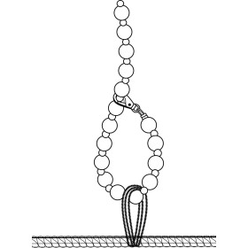 F298 Libido Combinaison à col et chaîne de perles