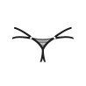 Lune Bellis string ouvert - Noir