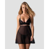 Nutris babydoll et String - Noire